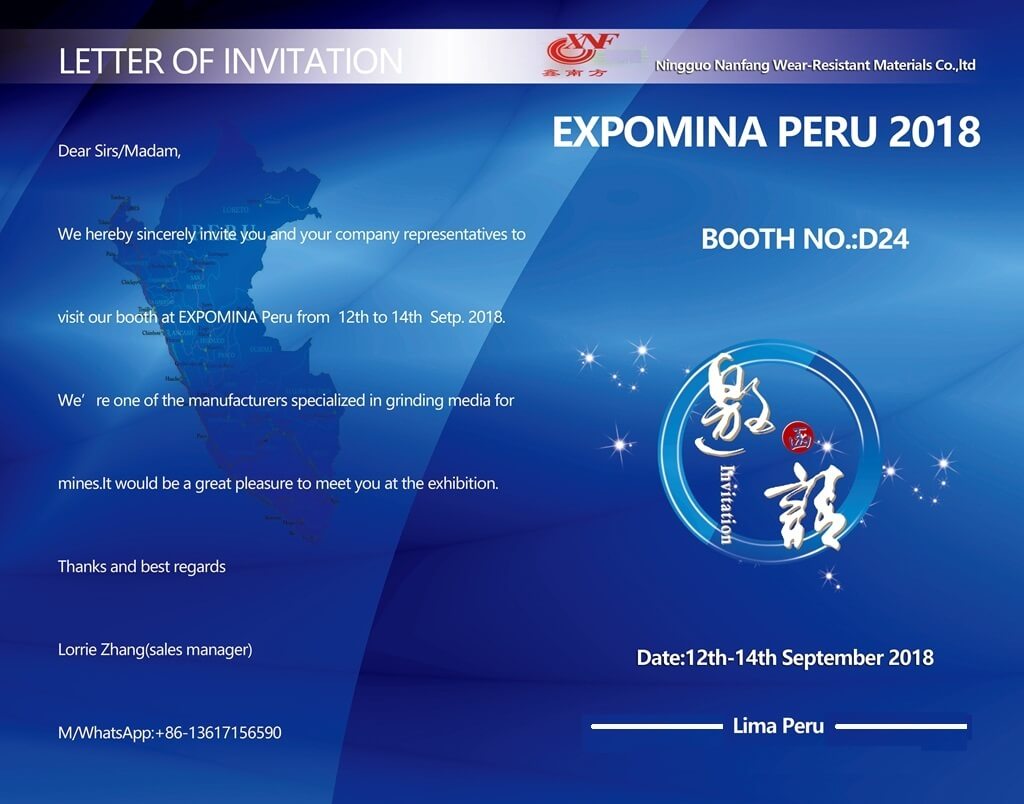 In September, the company participated in the Peru Mining Exhibition